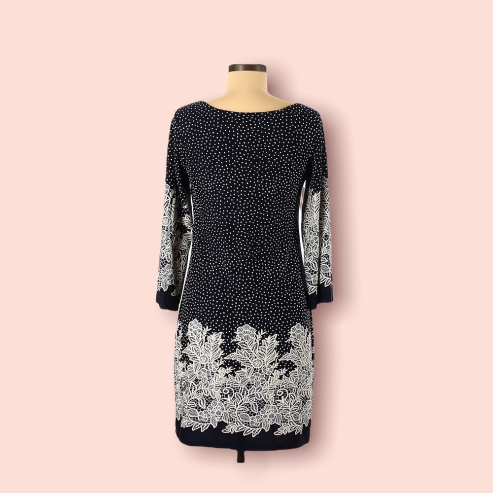 Tacera blue and white dress